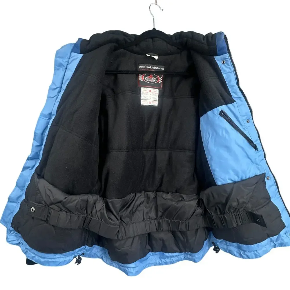 VTG Y2K Choko Trail Star Ski Jacket Womens L Blue Snowmobile Gorpcore Snowboard